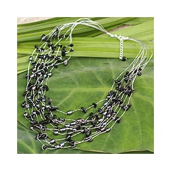 Pearl 'Midnight Shower' Necklace (Thailand)