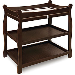 Badger Basket Espresso Sleigh-style Changing Table