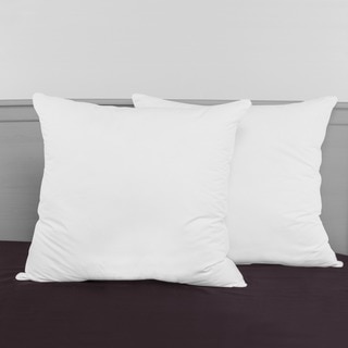 SwissLux Decorator 28-inch Euro Square Pillows (Set of 2)