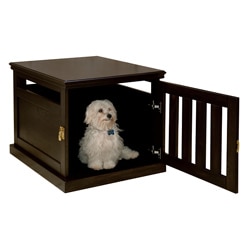 Espresso Furniture-style Dog Crate