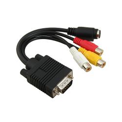INSTEN VGA to S-Video / 3 RCA Adapter