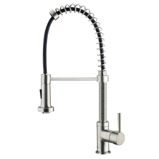 VIGO Dual Function Stainless Steel Pull-Out Spray Kitchen Faucet