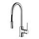 KRAUS 33 Inch Undermount Double Bowl Stainless Steel Kitchen Sink with Pull Down Kitchen Faucet and Soap Dispenser - Thumbnail 6