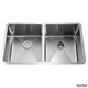 KRAUS 33 Inch Undermount Double Bowl Stainless Steel Kitchen Sink with Pull Down Kitchen Faucet and Soap Dispenser - Thumbnail 8