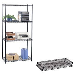 Safco Black Extra Wire 18 x 36-inch Shelves (Pack of 2)
