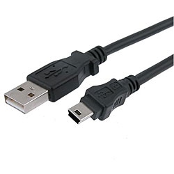 INSTEN USB 2.0 Type A to Mini 5-pin Type B 10-foot Cable