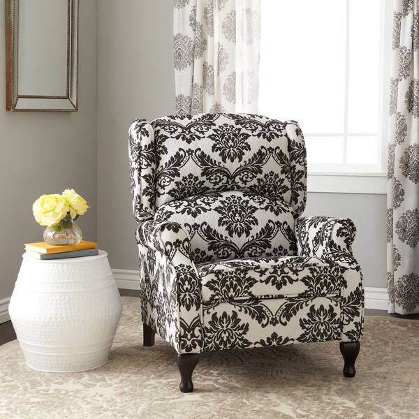 Simple Living Upholstered Wing Recliner