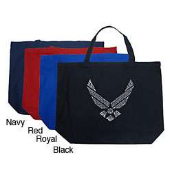 Los Angeles Pop Art Air Force Large Shopping Tote