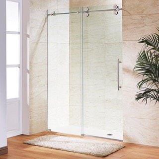 Vigo 60-inch Clear Glass Frameless Sliding Shower Door