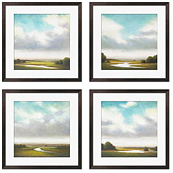 Gallery Direct St. John 'Light Precipitation I-IV' Giclee Framed Prints (Set of 4)