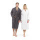 Authentic Hotel Spa Unisex Turkish Cotton Terry Cloth Bath Robe - Thumbnail 0