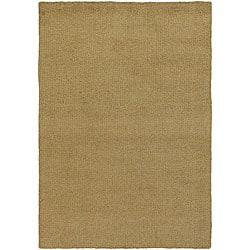 Artist's Loom Hand-woven Contemporary Solid Wool Rug (1'6x2'3)