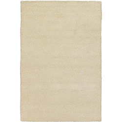 Artist's Loom Hand-woven Contemporary Solid Wool Rug (2'x3')