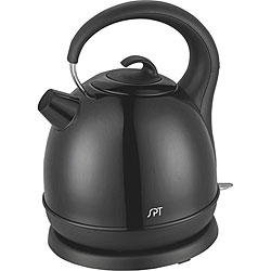 Cordless 7-cup Black Stainless Steel Electric Kettle