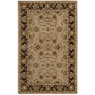 Nourison Hand-tufted Caspian Taupe Wool Rug (2'6 x 4')