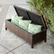 Santiago Brown Wicker Storage Ottoman by Christopher Knight Home - Thumbnail 1