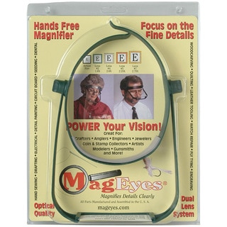 MagEyes Adjustable Hands-free Magnifier Lenses #2 (1.6x) and #4 (2x)