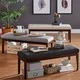 Hawthorne Upholstered Espresso Finish Bench by iNSPIRE Q Bold - Thumbnail 0