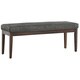 Hawthorne Upholstered Espresso Finish Bench by iNSPIRE Q Bold - Thumbnail 3