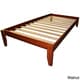Scandinavia Solid Bamboo Wood Twin Platform Bed