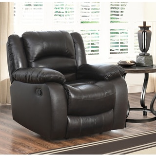 ABBYSON LIVING Brownstone Premium Top-grain Leather Reclining Armchair