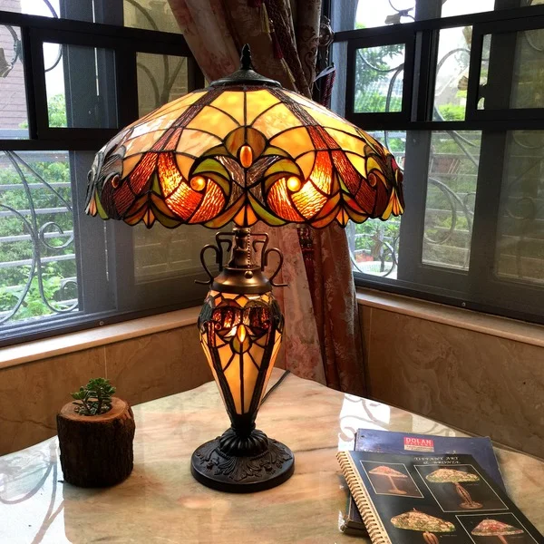 Tiffany Style Victorian 2+1-light Table Lamp. Opens flyout.