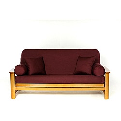 Lifestyle Covers Burgandy Full-size Futon Cover