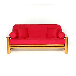 Lifestyle Covers Red Full-size Futon Cover