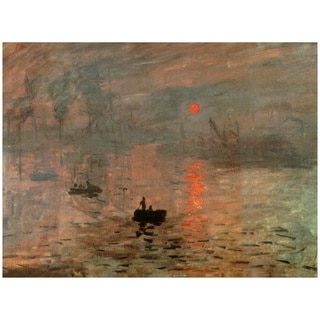 Monet 'Impression Sunrise' Canvas Wall Art (China)