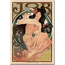 Alphonse Mucha 'Job' Gallery-wrapped Poster