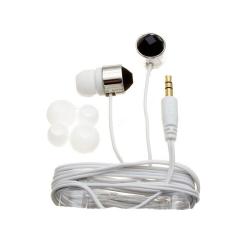Nemo Digital NF35437-CBK Black/ White Crystal Stud Earbud Headphones