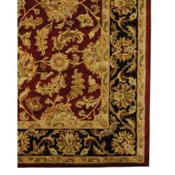 Safavieh Handmade Heritage Traditional Kashan Burgundy/ Black Wool Rug (12' x 15') - Thumbnail 1
