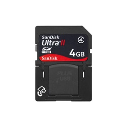 SanDisk 4GB Ultra II SD Plus USB Memory Card (Bulk Packaging)
