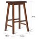 preview thumbnail 6 of 32, Salvador Saddle 29-inch Counter Height Backless Stools (Set of 2) by iNSPIRE Q Bold