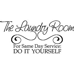 Design on Style 'Laundry Room Same Day Service' Vinyl Wall Art Quote