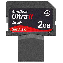 SanDisk 2GB Class 4 Ultra II SD Plus USB Memory Card