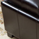 Mansfield Bonded Leather Espresso Tray Top Storage Ottoman by Christopher Knight Home