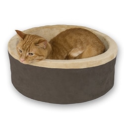 K&H 16-inch Mocha Thermo-Kitty Bed
