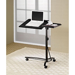 Adjustable Ergonomic Black Finish Laptop Desk Table Stand