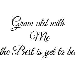 Design on Style 'Grow Old with Me' Vinyl Wall Art Quote