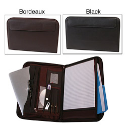 Stebco Nappa Fine-leather Zipped Padded Tablet-holding Writing Case