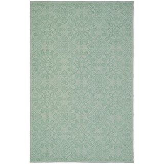 Martha Stewart Terrazza Turquoise Cotton Rug (7'9 x 9'9)