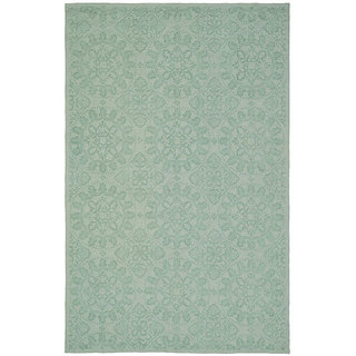 Martha Stewart Terrazza Turquoise Cotton Rug (3'9 x 5'9)