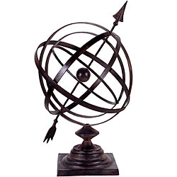 Handcrafted Tabletop Argento Armillary Sundial