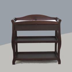 Sleigh Changing Table with Drawer in Cherry