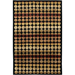 Artist's Loom Hand-knotted Contemporary Geometric Rug (5' x 7'6)
