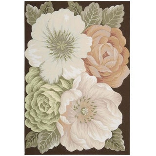 Nourison Hand-Hooked Fantasy Floral Multi Rug (5' x 7'6)