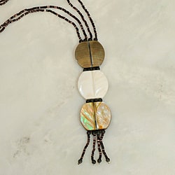 Shell Stacked Pendant Necklace (Philippines)