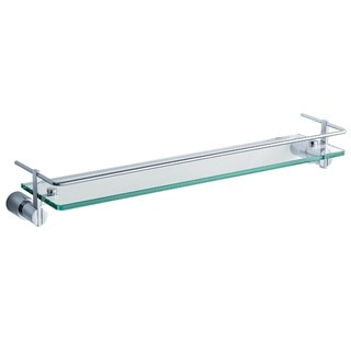 Fresca Magnifico 21-inch Glass Shelf with Railing