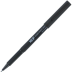 Eberhard Faber Hard Point Plastic Tip Black Pen (Pack of 12)